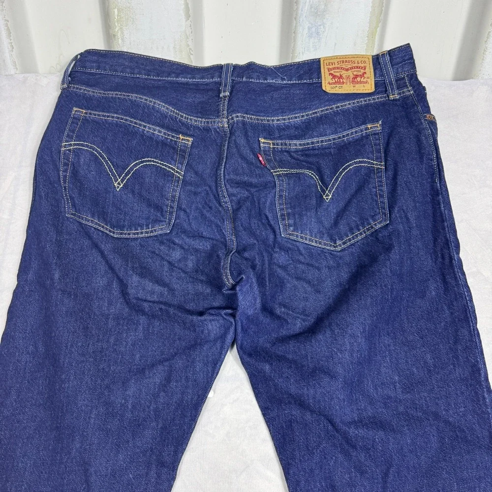 Levi's 501 Mens Straight Leg Jeans Jeans Blue Denim‎ Button Fly 5-Pocket W31 L32